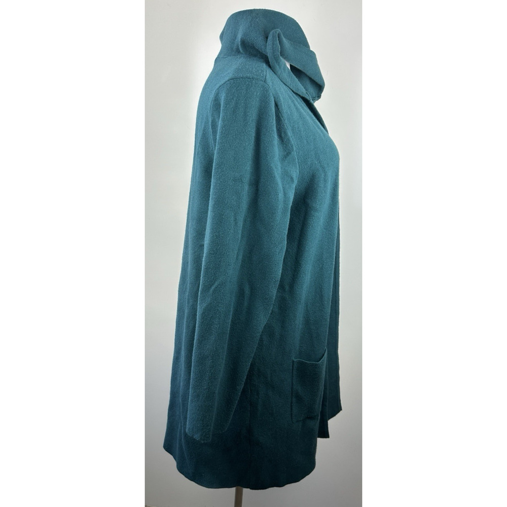 Torrid Open Front Hooded Cardigan Sweater Jacket Pockets Dark Teal Plus Size 3X - Picture 7 of 14
